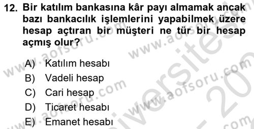 Günümüz Fıkıh Problemleri Dersi 2020 - 2021 Yılı Yaz Okulu Sınav Soruları 12. Soru