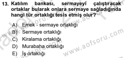Günümüz Fıkıh Problemleri Dersi 2020 - 2021 Yılı Yaz Okulu Sınav Soruları 13. Soru