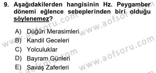 Günümüz Fıkıh Problemleri Dersi 2020 - 2021 Yılı Yaz Okulu Sınav Soruları 9. Soru