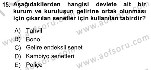Günümüz Fıkıh Problemleri Dersi 2022 - 2023 Yılı (Final) Dönem Sonu Sınav Soruları 15. Soru