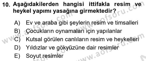 Günümüz Fıkıh Problemleri Dersi 2022 - 2023 Yılı Yaz Okulu Sınav Soruları 10. Soru