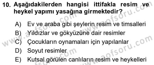 Günümüz Fıkıh Problemleri Dersi 2024 - 2025 Yılı Yaz Okulu Sınav Soruları 10. Soru