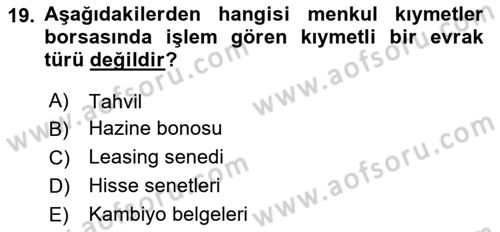 Günümüz Fıkıh Problemleri Dersi 2024 - 2025 Yılı Yaz Okulu Sınav Soruları 19. Soru
