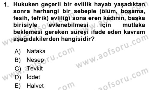 Günümüz Fıkıh Problemleri Dersi 2025 - 2026 Yılı (Final) Dönem Sonu Sınav Soruları 1. Soru