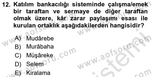 Günümüz Fıkıh Problemleri Dersi 2025 - 2026 Yılı (Final) Dönem Sonu Sınav Soruları 12. Soru