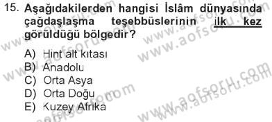 Hadis Dersi 2012 - 2013 Yılı Tek Ders Sınav Soruları 15. Soru