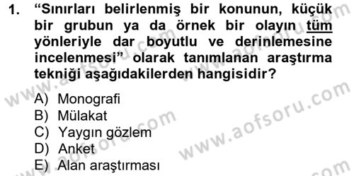 Din Sosyolojisi Dersi 2012 - 2013 Yılı (Vize) Ara Sınav Soruları 1. Soru