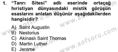 Din Sosyolojisi Dersi 2012 - 2013 Yılı (Final) Dönem Sonu Sınav Soruları 1. Soru