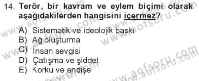 Din Sosyolojisi Dersi 2012 - 2013 Yılı Tek Ders Sınav Soruları 14. Soru