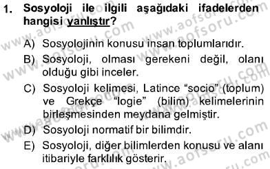 Din Sosyolojisi Dersi 2013 - 2014 Yılı (Final) Dönem Sonu Sınav Soruları 1. Soru