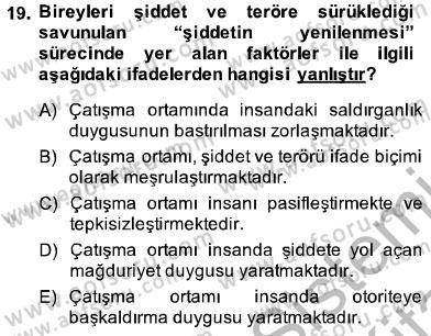 Din Sosyolojisi Dersi 2013 - 2014 Yılı (Final) Dönem Sonu Sınav Soruları 19. Soru