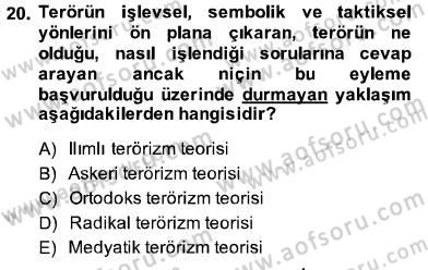 Din Sosyolojisi Dersi 2013 - 2014 Yılı (Final) Dönem Sonu Sınav Soruları 20. Soru
