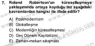 Din Sosyolojisi Dersi 2013 - 2014 Yılı (Final) Dönem Sonu Sınav Soruları 7. Soru