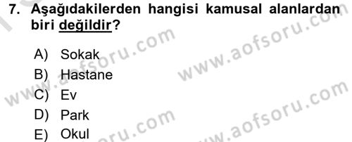 Din Sosyolojisi Dersi 2015 - 2016 Yılı (Final) Dönem Sonu Sınav Soruları 7. Soru