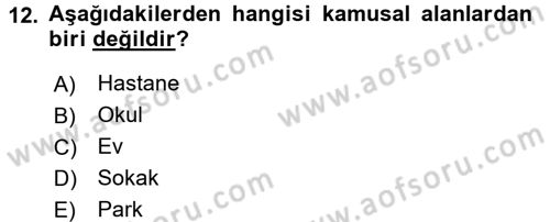 Din Sosyolojisi Dersi 2016 - 2017 Yılı 3 Ders Sınav Soruları 12. Soru
