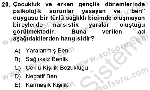 Din Sosyolojisi Dersi 2025 - 2026 Yılı (Final) Dönem Sonu Sınav Soruları 20. Soru