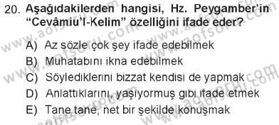 Din Eğitimi ve Din Hizmetlerinde Rehberlik Dersi 2012 - 2013 Yılı Tek Ders Sınav Soruları 20. Soru
