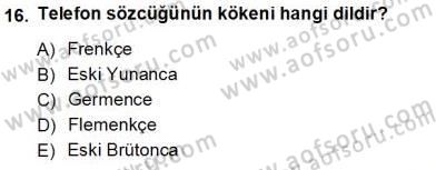 Bireyler Arası İletişim Dersi Ara Sınavı Deneme Sınav Soruları 16. Soru