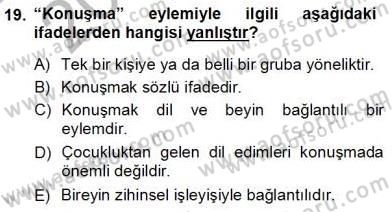 Bireyler Arası İletişim Dersi Ara Sınavı Deneme Sınav Soruları 19. Soru