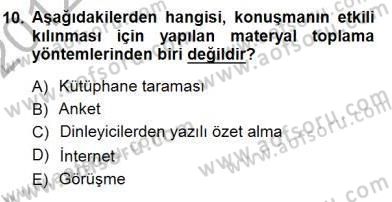 Bireyler Arası İletişim Dersi 2012 - 2013 Yılı (Final) Dönem Sonu Sınav Soruları 10. Soru