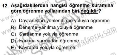 Bireyler Arası İletişim Dersi 2012 - 2013 Yılı (Final) Dönem Sonu Sınav Soruları 12. Soru