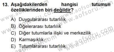 Bireyler Arası İletişim Dersi 2012 - 2013 Yılı (Final) Dönem Sonu Sınav Soruları 13. Soru