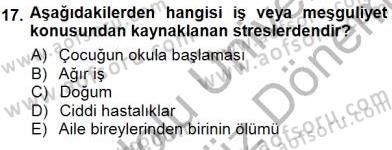 Bireyler Arası İletişim Dersi 2012 - 2013 Yılı (Final) Dönem Sonu Sınav Soruları 17. Soru
