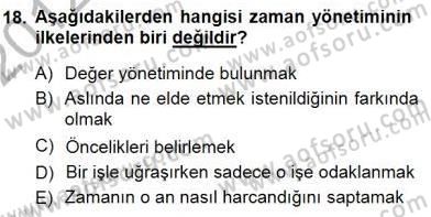 Bireyler Arası İletişim Dersi 2012 - 2013 Yılı (Final) Dönem Sonu Sınav Soruları 18. Soru