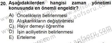 Bireyler Arası İletişim Dersi 2012 - 2013 Yılı (Final) Dönem Sonu Sınav Soruları 20. Soru