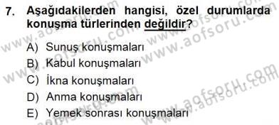 Bireyler Arası İletişim Dersi 2012 - 2013 Yılı (Final) Dönem Sonu Sınav Soruları 7. Soru