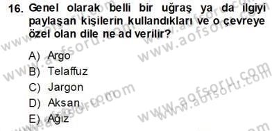 Bireyler Arası İletişim Dersi Ara Sınavı Deneme Sınav Soruları 16. Soru