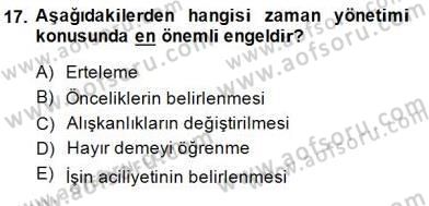 Bireyler Arası İletişim Dersi 2013 - 2014 Yılı (Final) Dönem Sonu Sınav Soruları 17. Soru