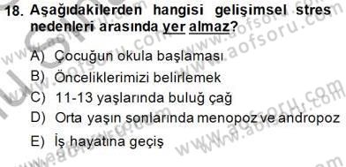 Bireyler Arası İletişim Dersi 2014 - 2015 Yılı (Final) Dönem Sonu Sınav Soruları 18. Soru