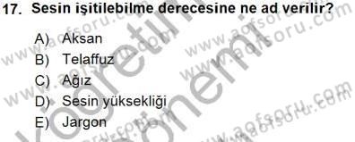 Bireyler Arası İletişim Dersi Ara Sınavı Deneme Sınav Soruları 17. Soru