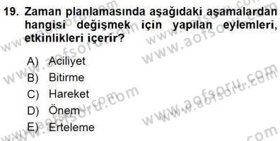 Bireyler Arası İletişim Dersi 2015 - 2016 Yılı (Final) Dönem Sonu Sınav Soruları 19. Soru