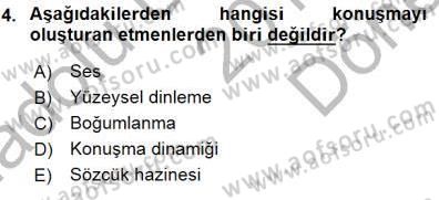 Bireyler Arası İletişim Dersi 2015 - 2016 Yılı (Final) Dönem Sonu Sınav Soruları 4. Soru