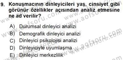 Bireyler Arası İletişim Dersi 2015 - 2016 Yılı (Final) Dönem Sonu Sınav Soruları 9. Soru