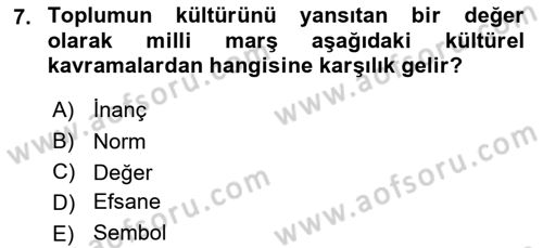 Bireyler Arası İletişim Dersi 2018 - 2019 Yılı 3 Ders Sınav Soruları 7. Soru