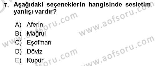 Bireyler Arası İletişim Dersi 2021 - 2022 Yılı Yaz Okulu Sınav Soruları 7. Soru