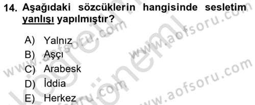 Bireyler Arası İletişim Dersi 2022 - 2023 Yılı (Vize) Ara Sınav Soruları 14. Soru
