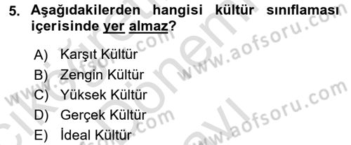 Bireyler Arası İletişim Dersi 2022 - 2023 Yılı (Final) Dönem Sonu Sınav Soruları 5. Soru
