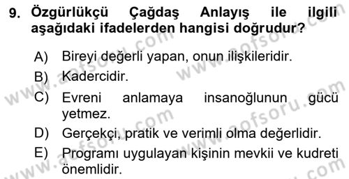 Bireyler Arası İletişim Dersi 2023 - 2024 Yılı (Final) Dönem Sonu Sınav Soruları 9. Soru