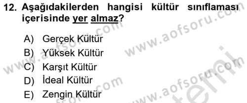 Bireyler Arası İletişim Dersi 2023 - 2024 Yılı Yaz Okulu Sınav Soruları 12. Soru