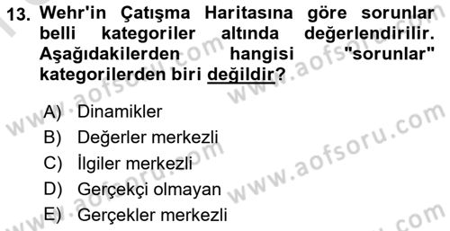 Bireyler Arası İletişim Dersi 2024 - 2025 Yılı (Final) Dönem Sonu Sınav Soruları 13. Soru