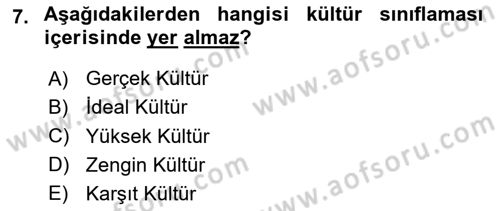 Bireyler Arası İletişim Dersi 2024 - 2025 Yılı (Final) Dönem Sonu Sınav Soruları 7. Soru
