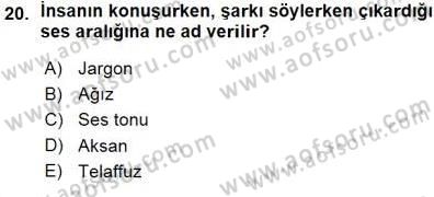 Bireylerarası İletişim Dersi 2015 - 2016 Yılı (Vize) Ara Sınavı 20. Soru