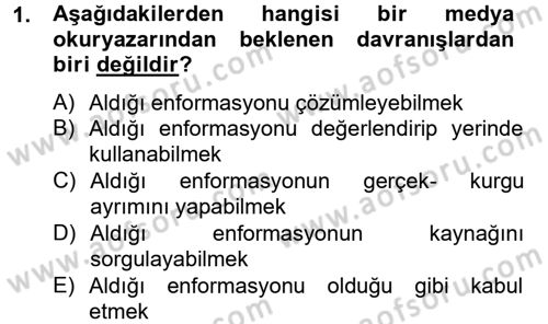Yeni İletişim Teknolojileri Dersi 2012 - 2013 Yılı (Vize) Ara Sınav Soruları 1. Soru
