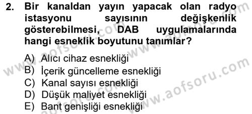 Yeni İletişim Teknolojileri Dersi 2012 - 2013 Yılı (Vize) Ara Sınav Soruları 2. Soru