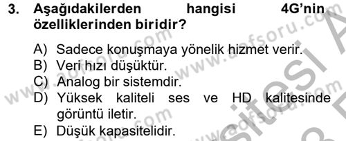 Yeni İletişim Teknolojileri Dersi 2012 - 2013 Yılı (Vize) Ara Sınav Soruları 3. Soru