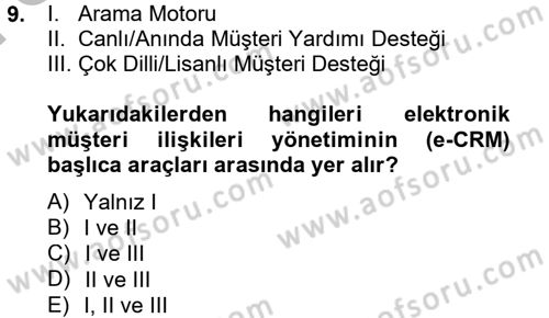 Yeni İletişim Teknolojileri Dersi 2012 - 2013 Yılı (Final) Dönem Sonu Sınav Soruları 9. Soru